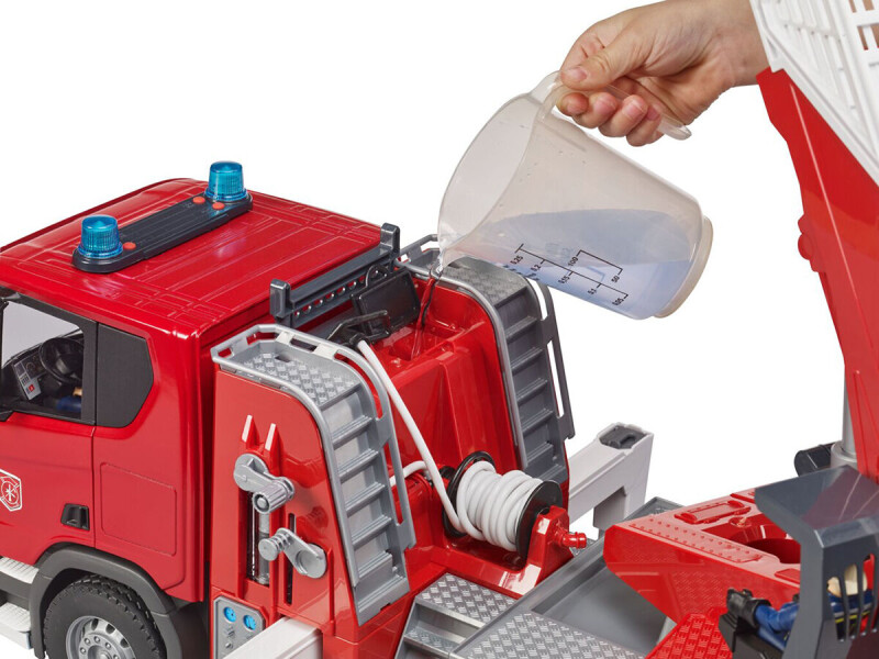 Bruder Scania s požárním žebříkem 1:16 